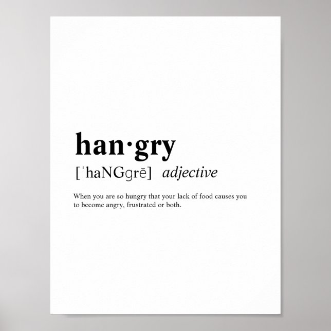 Poster Hangry (Frente)