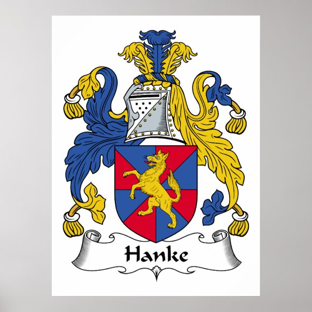 Póster Hanke Family Crest (Frente)