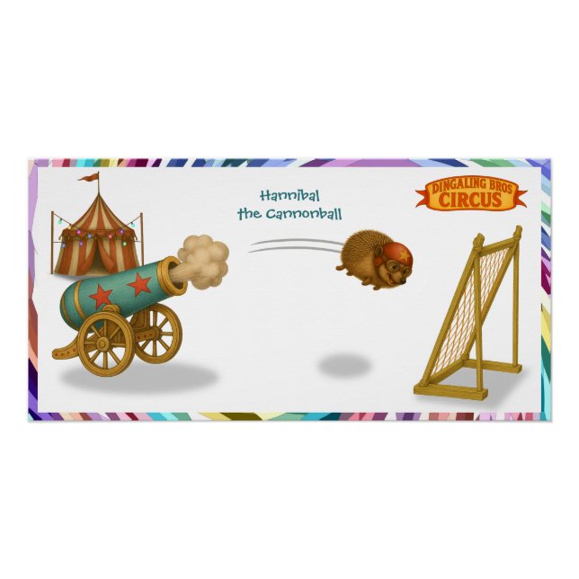 Póster Hannibal a Bala de Canhão (Frente)