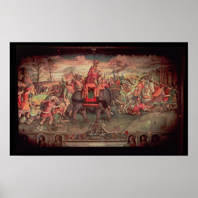 Póster Hannibal Atravessando os Alpes (Frente)