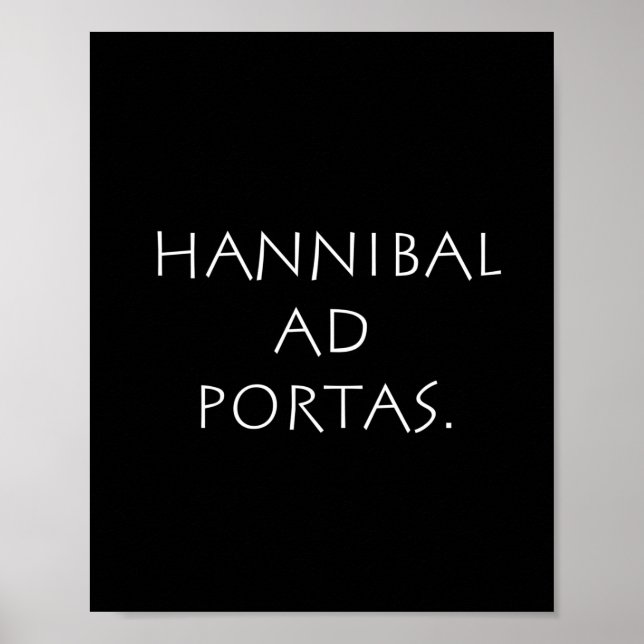 Poster Hannibal e portas (Frente)