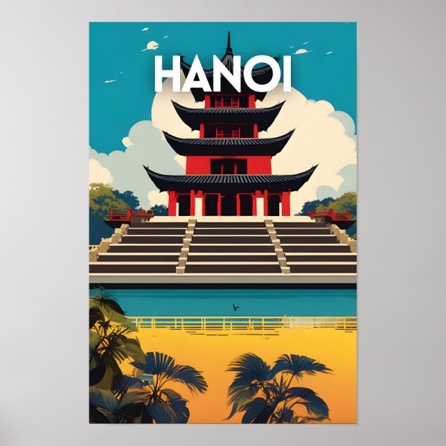 Poster Hanoi Vietnam (Frente)