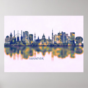 Poster Hanover Skyline