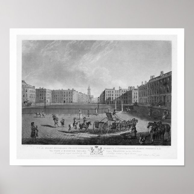 Póster Hanover Square, de um conjunto de quatro visões de (Frente)