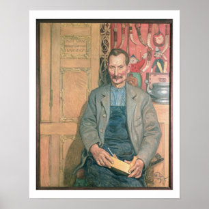 Póster Hans Arnbom, carpinteiro