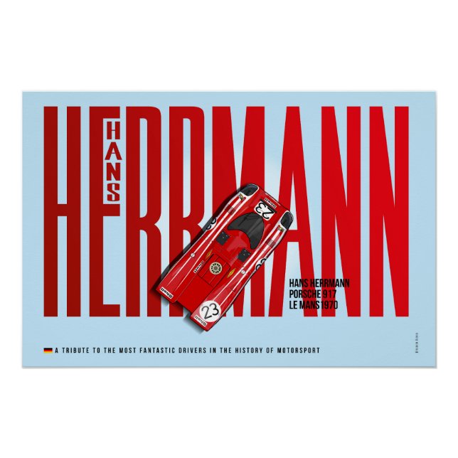 Póster Hans Herrmann P 917 Tribute (Frente)