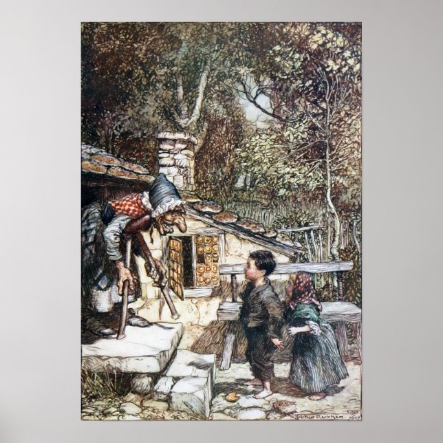 Póster Hansel e Grethel conhecem a Bruxa (Frente)