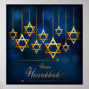 Poster Hanukkah feliz