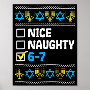 Poster Hanukkah Legal Travesso 6 7 Seis Sete Menino Menin