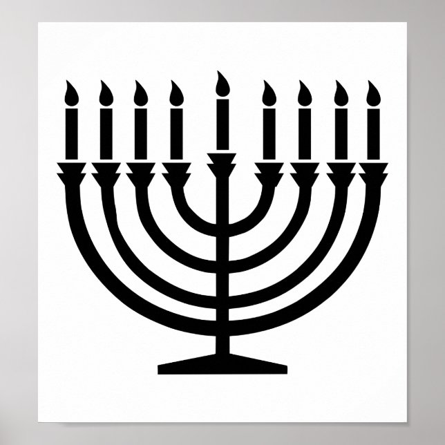 Póster Hanukkah Menorah (Frente)