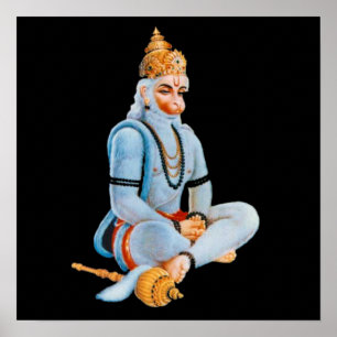 PÓSTER HANUMAN - ANJANEYA - HINDU - BUDDHAISM