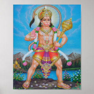 Póster Hanuman, indianGod