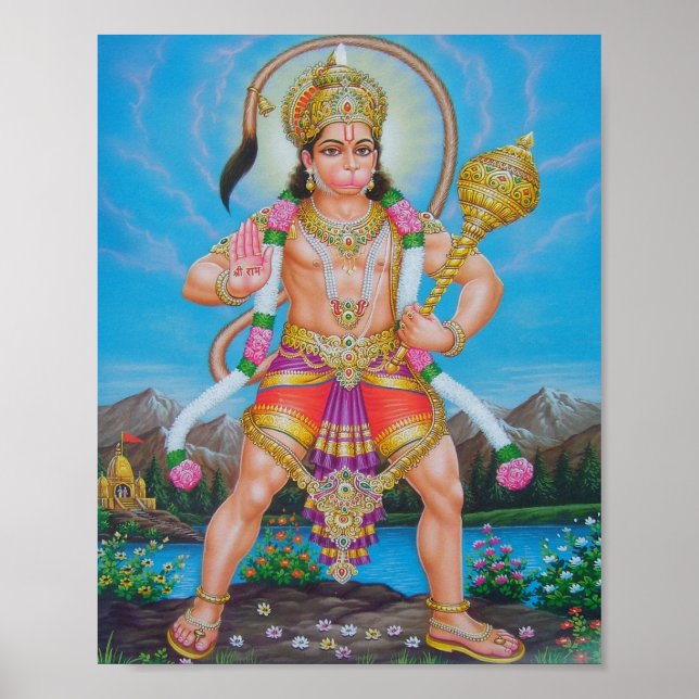 Póster Hanuman,índioDeus (Frente)