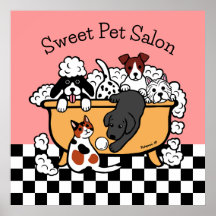 Happy Bath Time Black Labrador Pet Salon