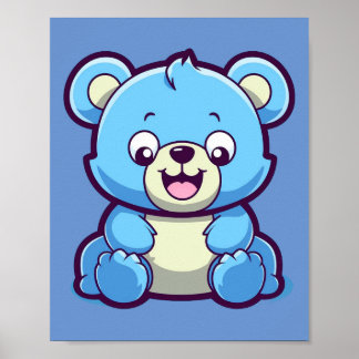 Poster Happy Bluey Bear