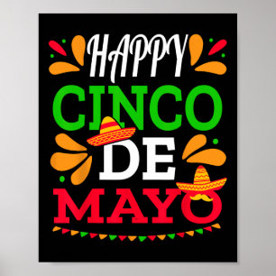 Poster Happy Cinco De Mayo Mexicano Fiesta 5 De Mayo Men