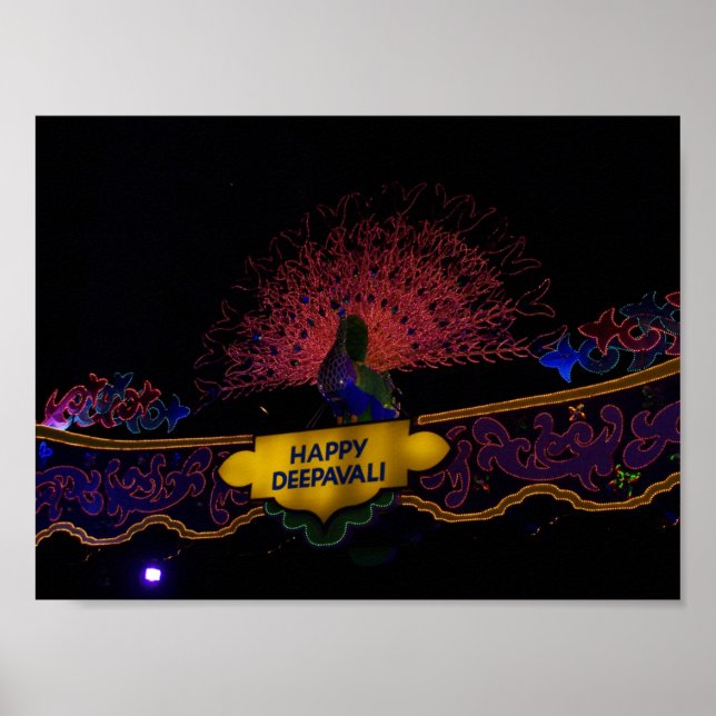 Póster Happy Deepavali (Frente)