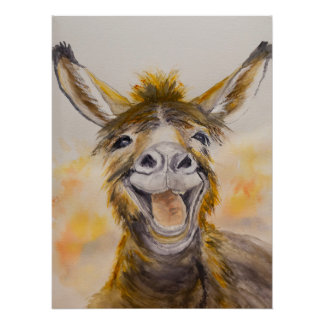 Póster Happy Donkey