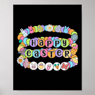 Poster Happy Easter Egg Bunny Spring Easter Friendship Br