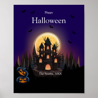Poster Happy Halloween Castle