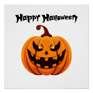 Póster Happy Halloween Poster brillant