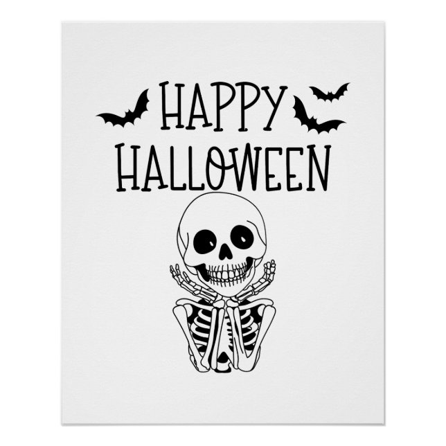 Póster Happy Halloween Poster brillant (Frente)