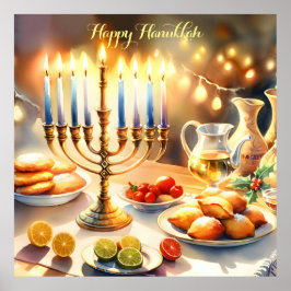 Poster Happy Hanukkah