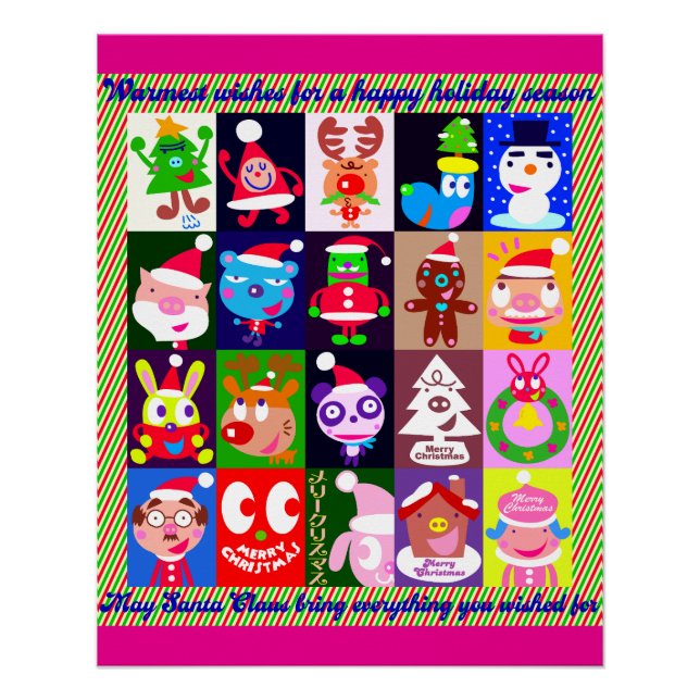 Póster Happy happy holidays!! (Frente)