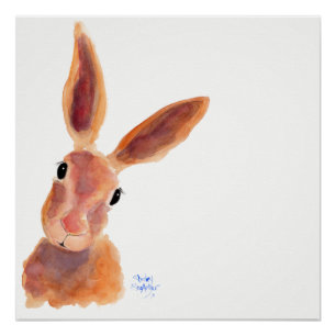 Póster Happy Hare ' Jim Jam' de Shirley MacArthur