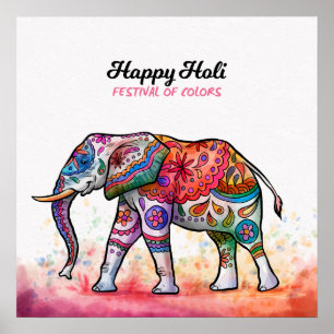 Poster Happy Holi - Festival Colors