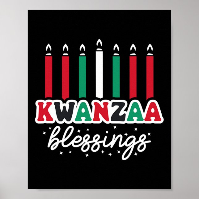 Poster Happy Kwanzaa Celebra Africano (Frente)
