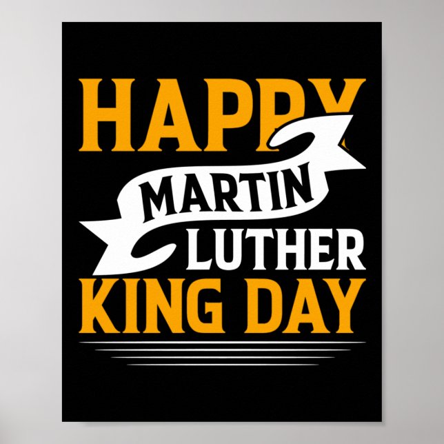Poster Happy Martin Luther King Day Sticker (Frente)