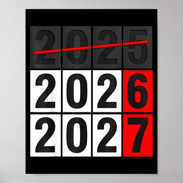 Poster Happy New Year 2026 Coming Soon 2027 67 Meme Six S (Frente)