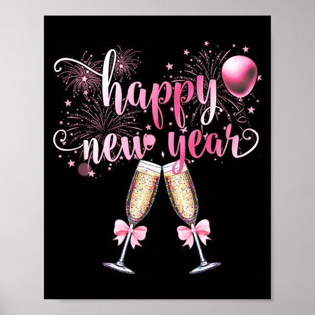 Poster Happy New Year 2026, Cute Funny Gift Men, Women  (Frente)