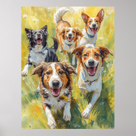 Poster Happy Puppies 
