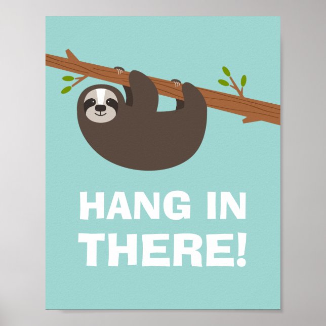 Póster Happy Sloth (Frente)