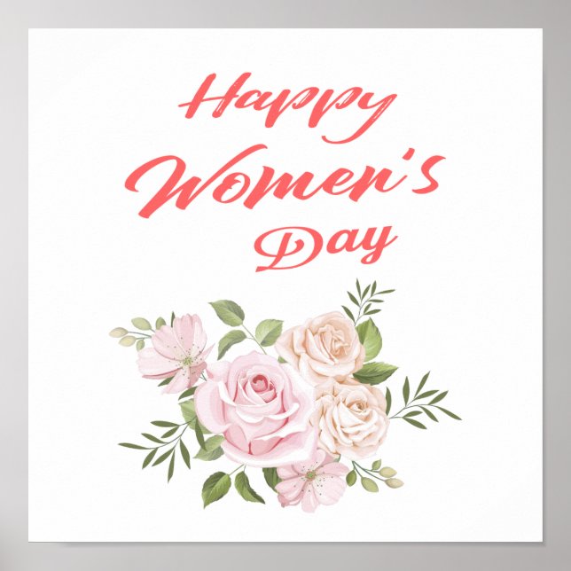 Poster happy women's day square (Frente)