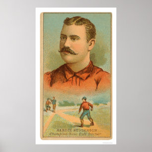 Póster Hardie Henderson Baseball 1888
