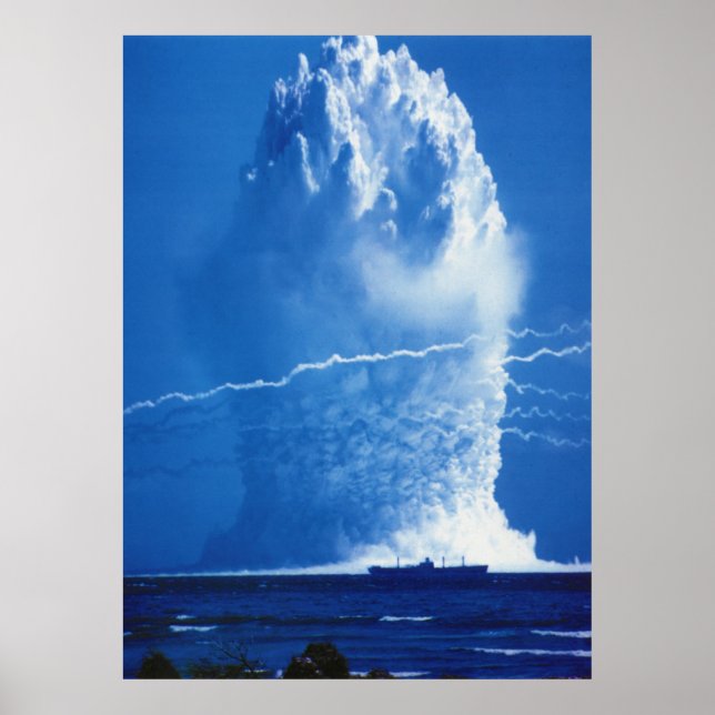Póster Hardtack Umbrella Underwater Nuclear Test 1958 (Frente)