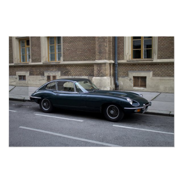 Póster Hardtop Jaguar E-Type (Frente)