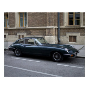 Póster Hardtop Jaguar E-Type