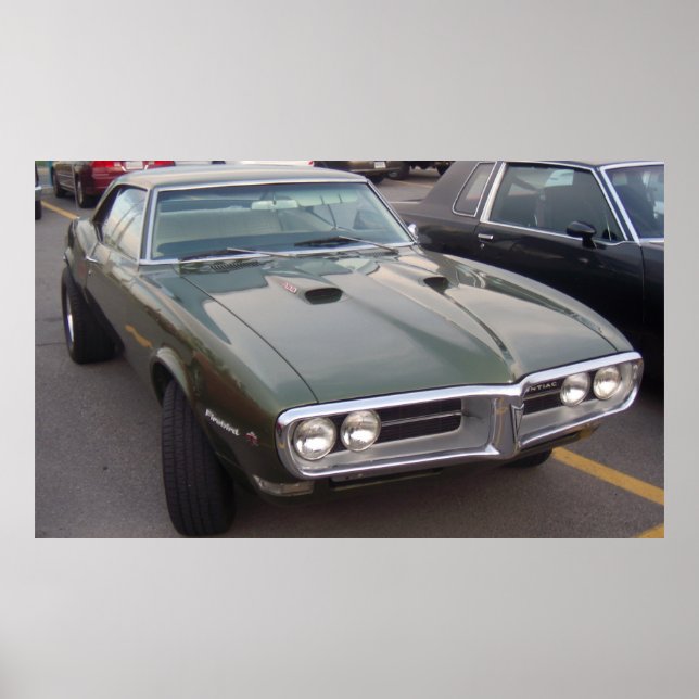 Poster Hardware Pontiac Firebird 1968 (Frente)