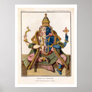 Póster Hari-Hara, de "Voyage aux Indes et a la Chine" b