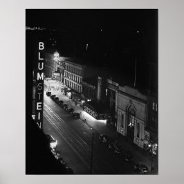 Póster Harlem à Noite, 1941. Foto Antiga