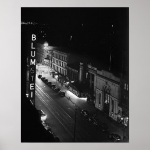 Póster Harlem à Noite, 1941. Foto Antiga