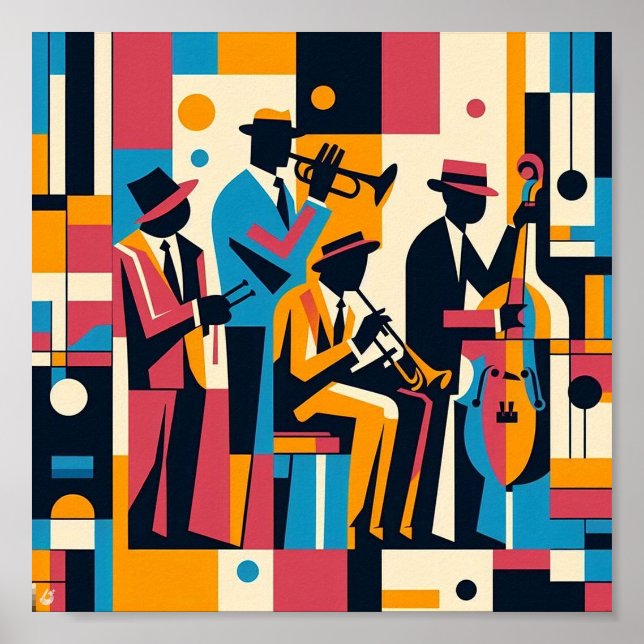 Poster Harlem Renaissance Jazz Quartet (Frente)