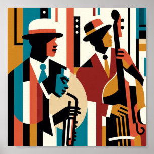 Poster Harlem Renaissance Jazz Trio