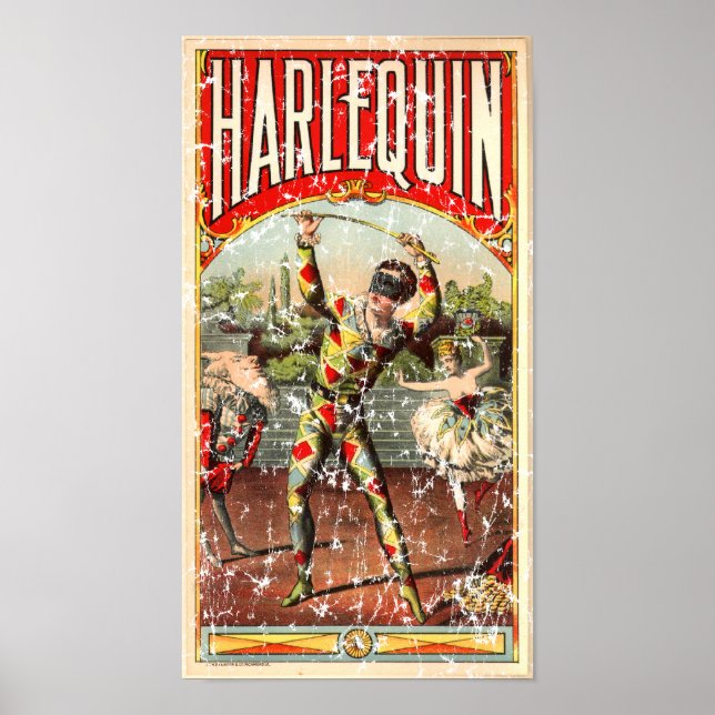 Póster Harlequin - em aflição (Frente)