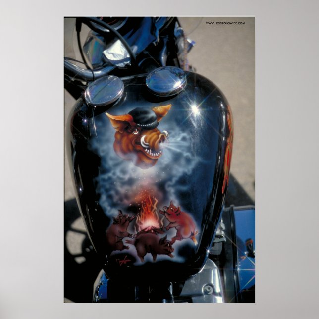 Poster Harley Fuel Tank - S.D. (Frente)