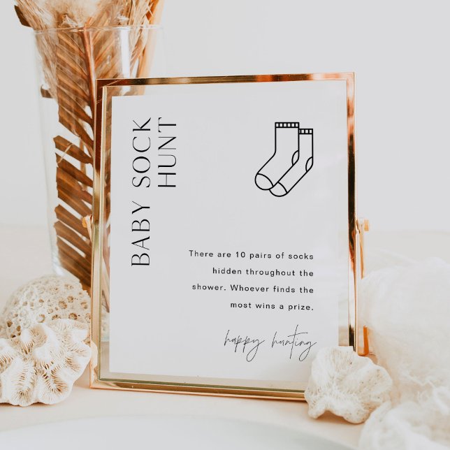 Poster HARLOW Baby Sock Chá de fraldas Game (Criador carregado)